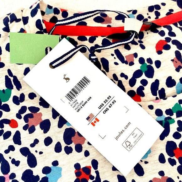 Joules Hattie Dress Multicolored Leopard US8 - Picture 4 of 10